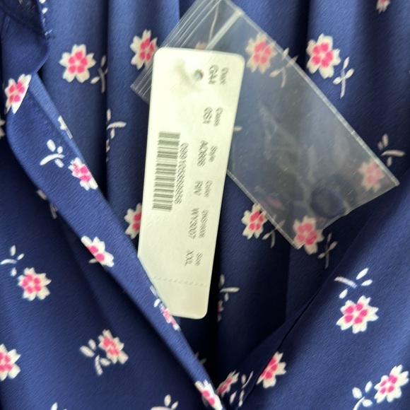 J. CREW size XXL Flutter Sleeve Floral Print Midi Dress - Picture 4 of 9